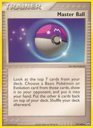 Master Ball (078/108) [Power Keepers] - Uncommon