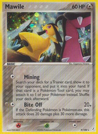Mawile (9/100) [Crystal Guardians] Reverse Holofoil - Holo Rare