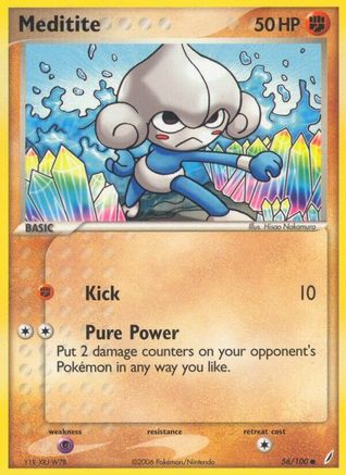Meditite (056/100) [Crystal Guardians] Reverse Holofoil - Common