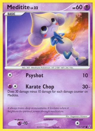 Meditite (113/147) [Supreme Victors] Reverse Holofoil - Common