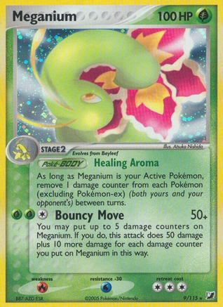 Meganium (9/115) [Unseen Forces] Holofoil - Holo Rare