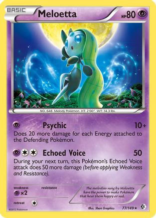 Meloetta (77/149) [Boundaries Crossed] Reverse Holofoil - Holo Rare