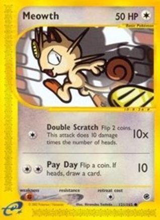 Meowth (121/165) [Expedition] - Common