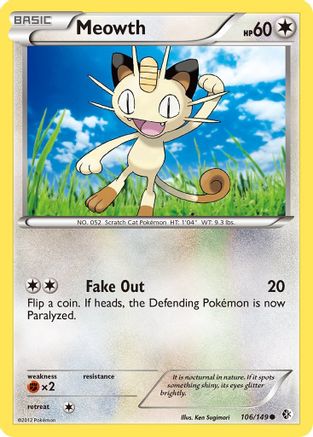 Meowth (106/149) [Boundaries Crossed] - Common
