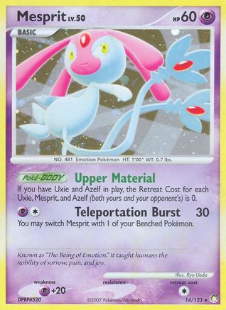 Mesprit (14/123) [Mysterious Treasures] Holofoil - Holo Rare