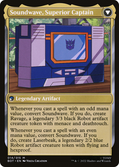 Soundwave, Sonic Spy (BOT-014) [Transformers] Foil