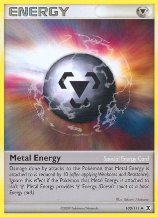 Metal Energy (Special) (100/111) [Rising Rivals] Reverse Holofoil - Uncommon