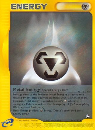 Metal Energy (143/147) [Aquapolis] Reverse Holofoil - Rare