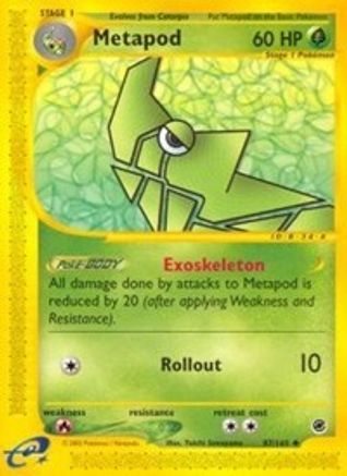 Metapod (87/165) [Expedition] - Uncommon