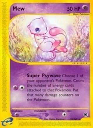 Mew (55/165) [Expedition] Reverse Holofoil - Rare
