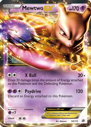 Mewtwo EX (54/113) [Legendary Treasures] Holofoil - Ultra Rare