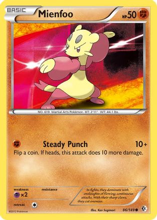 Mienfoo (86/149) [Boundaries Crossed] Reverse Holofoil - Common