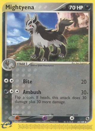 Mightyena (42/109) [Ruby and Sapphire] Reverse Holofoil - Uncommon