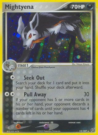 Mightyena (12/107) [Deoxys] - Holo Rare