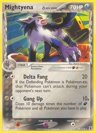 Mightyena (Delta Species) (024/113) [Delta Species] - Rare