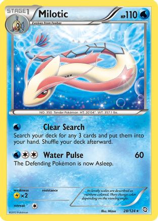 Milotic (028/124) [Dragons Exalted] Holofoil - Holo Rare