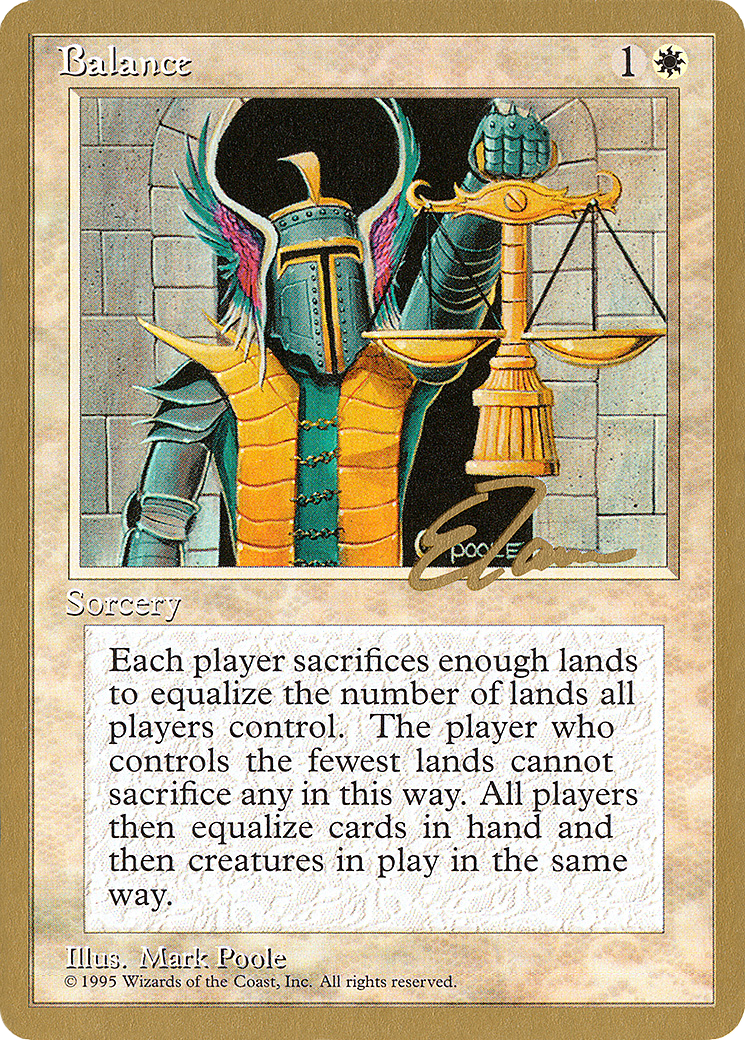 Balance - 1996 Eric Tam (4ED) [Pro Tour Collector Set]