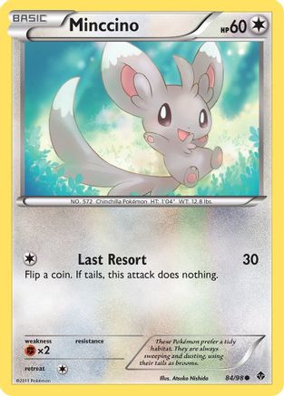 Minccino (084/98) [Emerging Powers] Reverse Holofoil - Common
