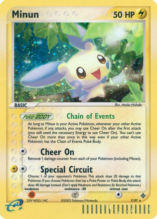 Minun (7/97) [Dragon] Holofoil - Holo Rare