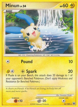 Minun (25/100) [Majestic Dawn] - Rare