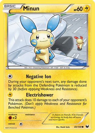 Minun (040/108) [Dark Explorers] Reverse Holofoil - Common