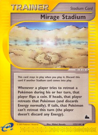 Mirage Stadium (132/144) [Skyridge] Reverse Holofoil - Uncommon