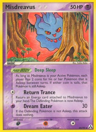 Misdreavus (40/92) [Legend Maker] Reverse Holofoil - Uncommon