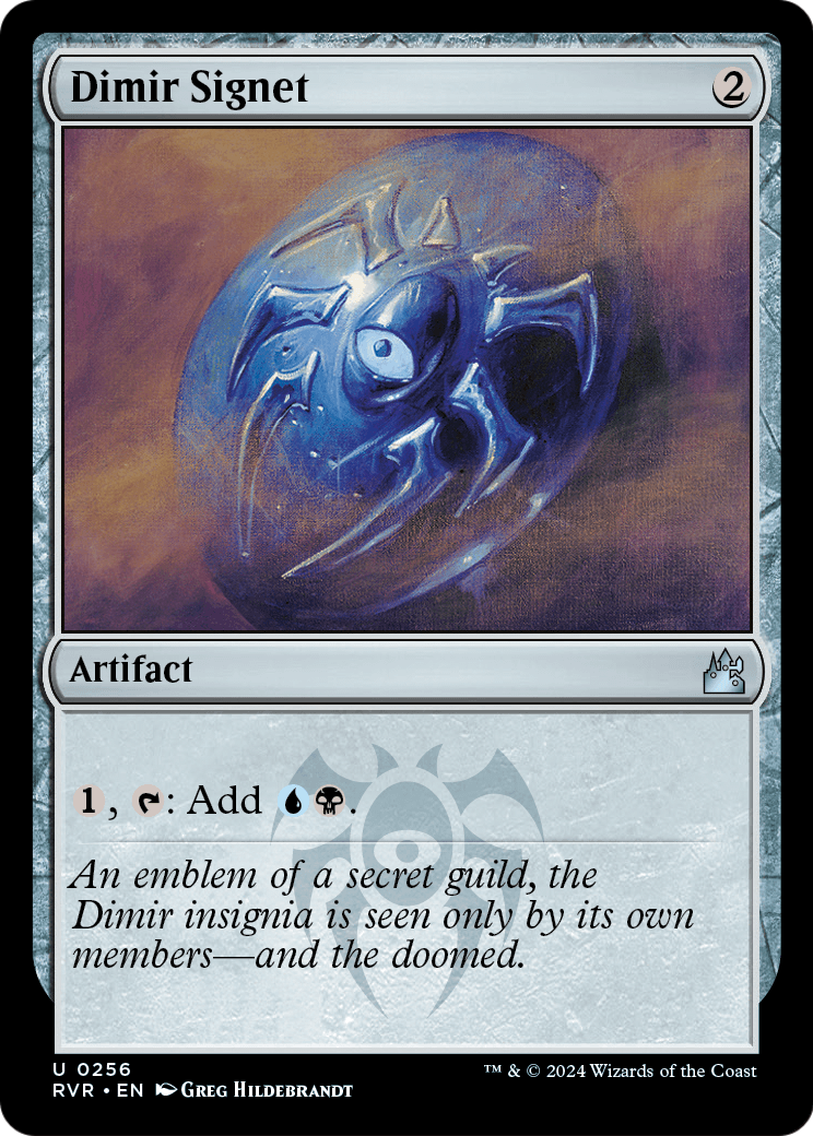 Dimir Signet (RVR-256) [Ravnica Remastered] Foil