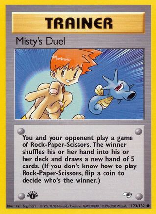 Misty's Duel (123/132) [Gym Heroes] 1st Edition - Common