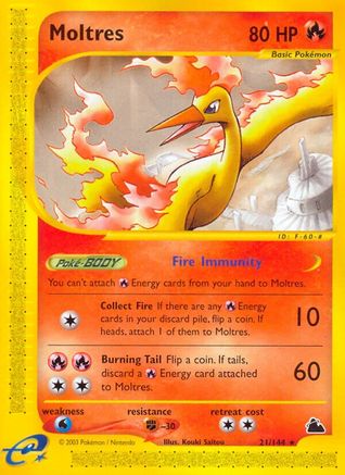 Moltres (21/144) [Skyridge] - Rare