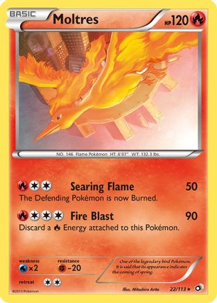Moltres (022/113) [Legendary Treasures] Reverse Holofoil - Holo Rare