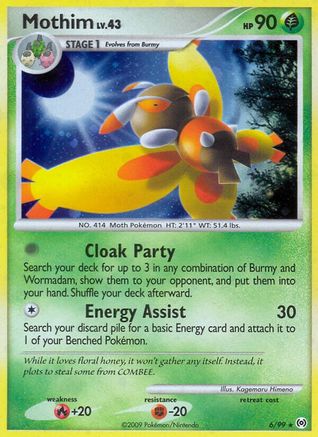 Mothim (006/99) [Arceus] Holofoil - Holo Rare