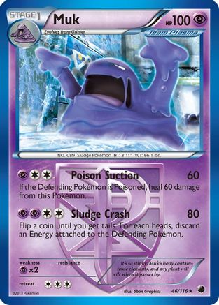 Muk (Team Plasma) (46/116) [Plasma Freeze] - Rare
