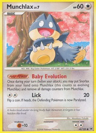Munchlax (068/100) [Majestic Dawn] Reverse Holofoil - Common