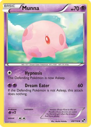 Munna (48/114) [Black and White] Reverse Holofoil - Uncommon