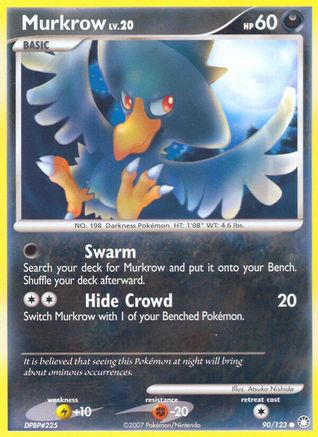 Murkrow (090/123) [Mysterious Treasures] Reverse Holofoil - Common