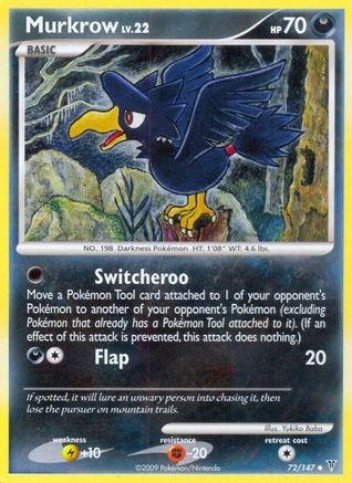 Murkrow (72/147) [Supreme Victors] Reverse Holofoil - Uncommon