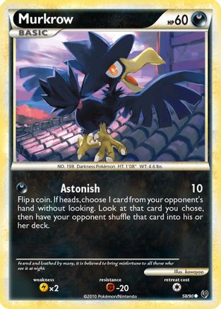 Murkrow (058/90) [Undaunted] Reverse Holofoil - Common