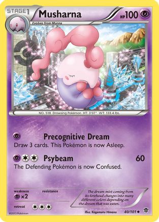 Musharna (40/101) [Plasma Blast] Reverse Holofoil - Uncommon