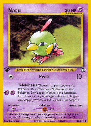 Natu (067/111) [Neo Genesis] 1st Edition - Common