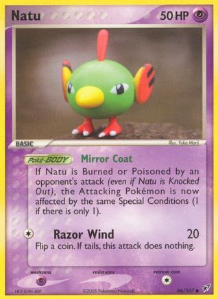 Natu (066/107) [Deoxys] Reverse Holofoil - Common