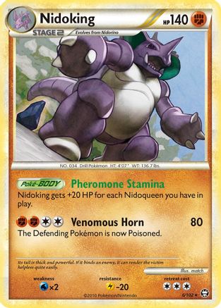 Nidoking (006/102) [Triumphant] Reverse Holofoil - Holo Rare