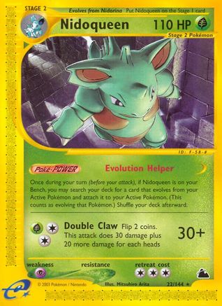 Nidoqueen (22/144) [Skyridge] Reverse Holofoil - Rare