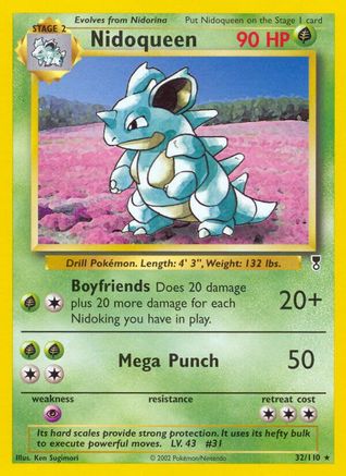 Nidoqueen (32/110) [Legendary Collection] Reverse Holofoil - Rare