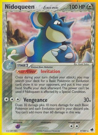 Nidoqueen (Delta Species) (7/101) [Dragon Frontiers] Holofoil - Holo Rare