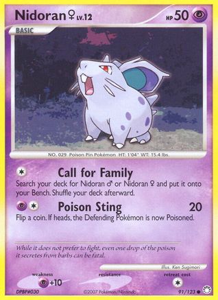 Nidoran F (091/123) [Mysterious Treasures] - Common