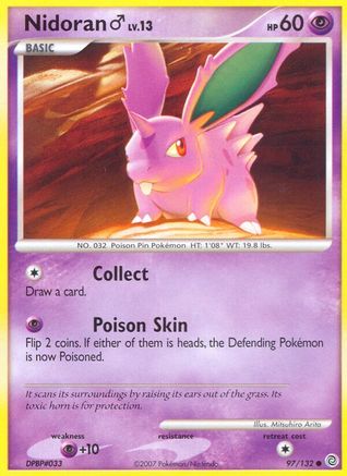 Nidoran M (97/132) [Secret Wonders] Reverse Holofoil - Common