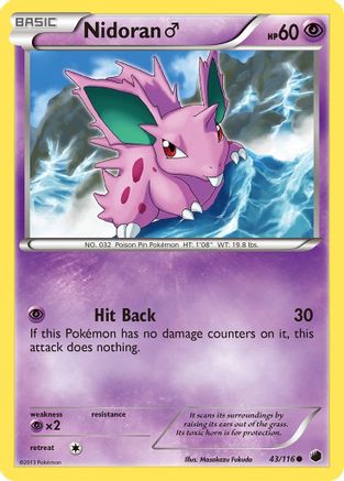Nidoran M (43/116) [Plasma Freeze] Reverse Holofoil - Common
