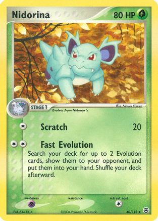 Nidorina (40/112) [FireRed & LeafGreen] Reverse Holofoil - Uncommon
