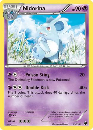 Nidorina (41/116) [Plasma Freeze] Reverse Holofoil - Uncommon